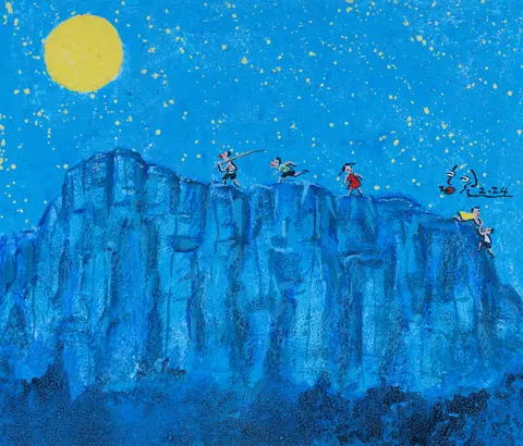 이홍원, 작품 16, 소재: 바위산