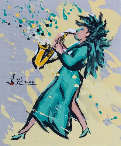 이홍원, 작품 72, 소재: 악기 연주자